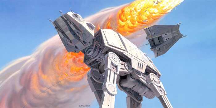 Standard Non-woven Star Wars Classic RMQ Hoth Battle AT-AT