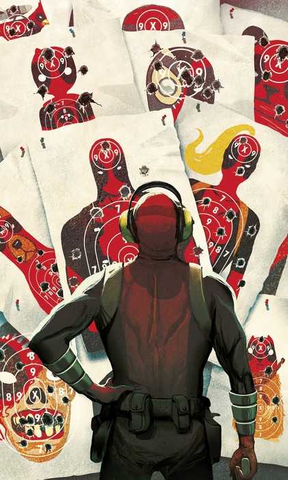 Standard Non-woven Marvel Deadpool Target Shooting