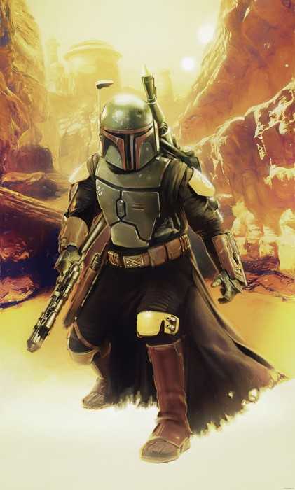 Standard Non-woven Star Wars Boba Fett Sneaking Up