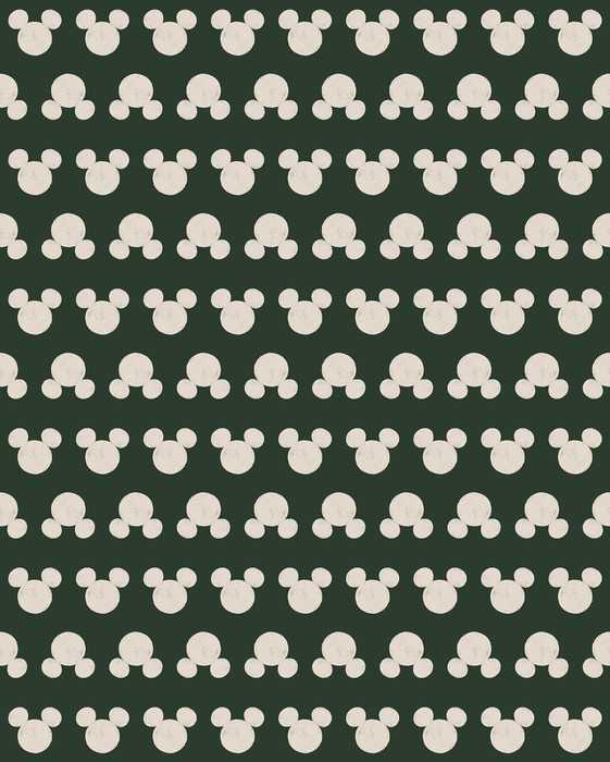 Standard Non-woven Disney Mickey Mouse Green Heads