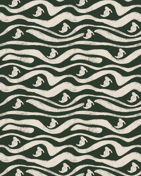 Standard Non-woven Disney Donald Duck Green Waves