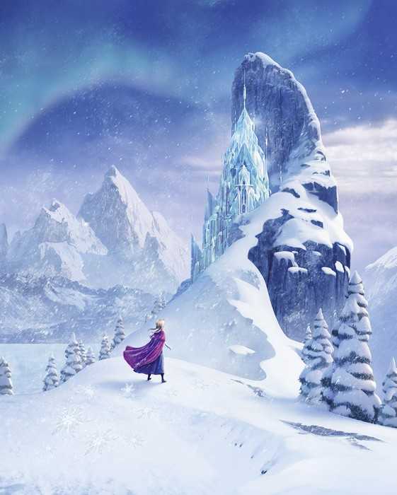 Standard Non-woven Disney Frozen Ice Castle