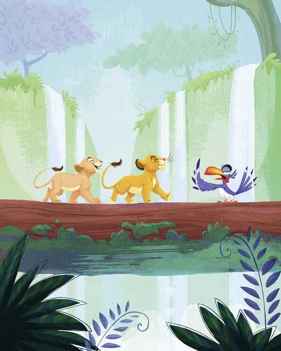 Standard Non-woven Disney The Lion King Classic Waterfall