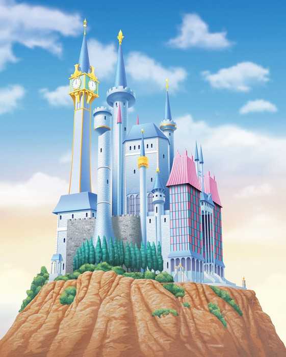 Standard Non-woven Disney Princess Cinderella Castle