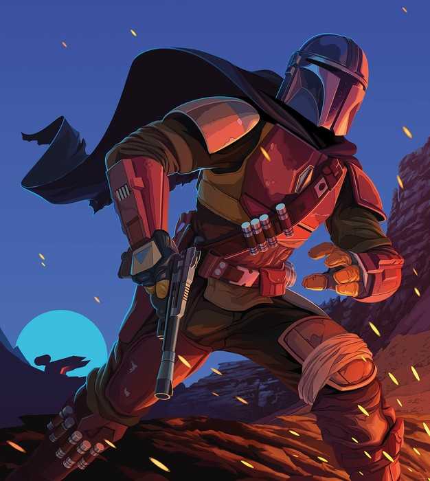 Standard Non-woven Star Wars The Mandalorian Big Ambush
