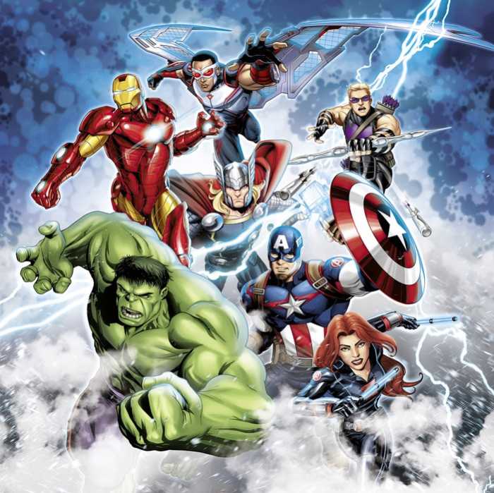Standard Non-woven Marvel Avengers Mighty Team