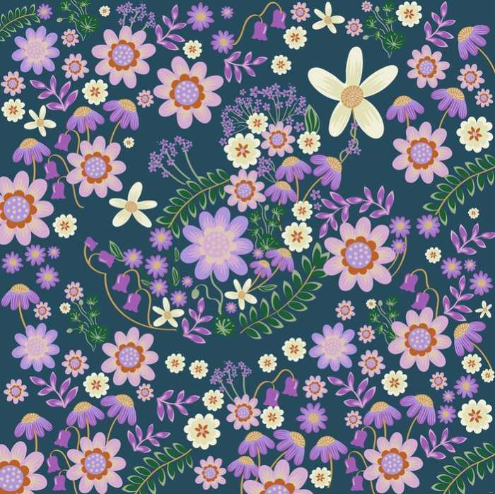 Standard Non-woven Disney Minnie Mouse Gardening Club Blue