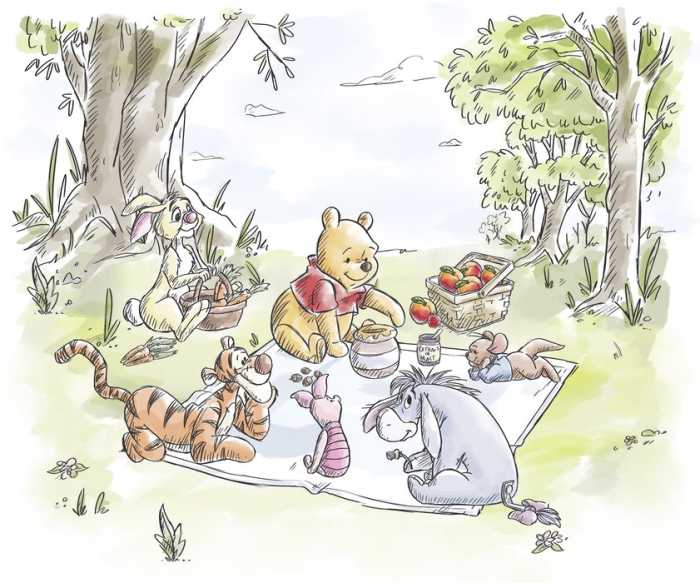 Standard Non-woven Disney Winnie the Pooh Nice for Picnics