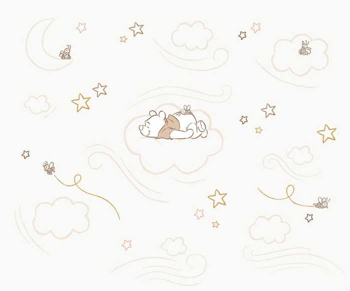 Standard Non-woven Disney Winnie the Pooh Sleepy Little Bear
