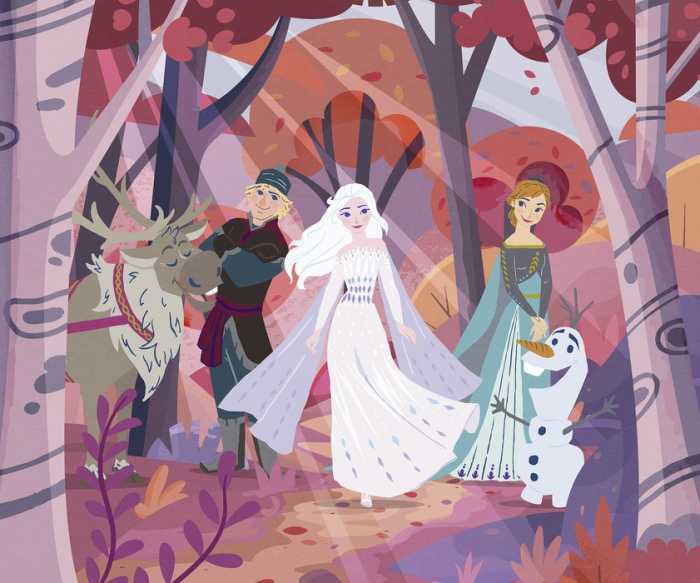 Standard Non-woven Disney Frozen Forest Friendship