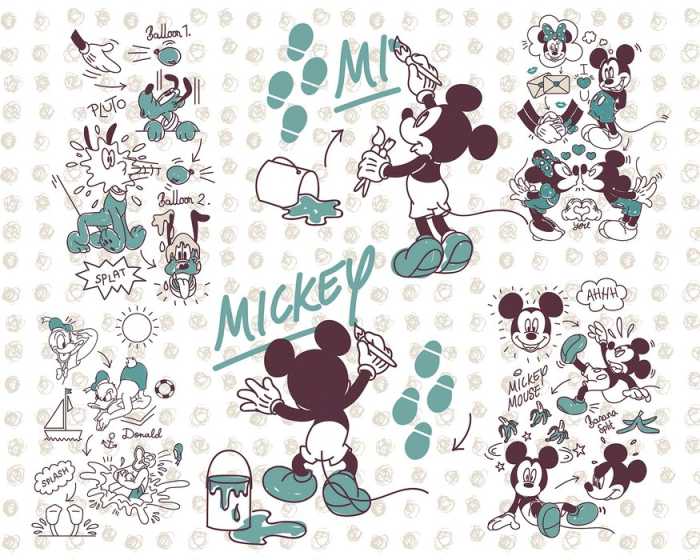 Standard Non-woven Mickey and Friends