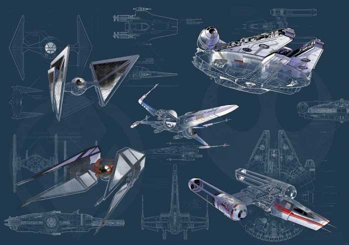 Standard Non-woven Star Wars Blueprint Dark