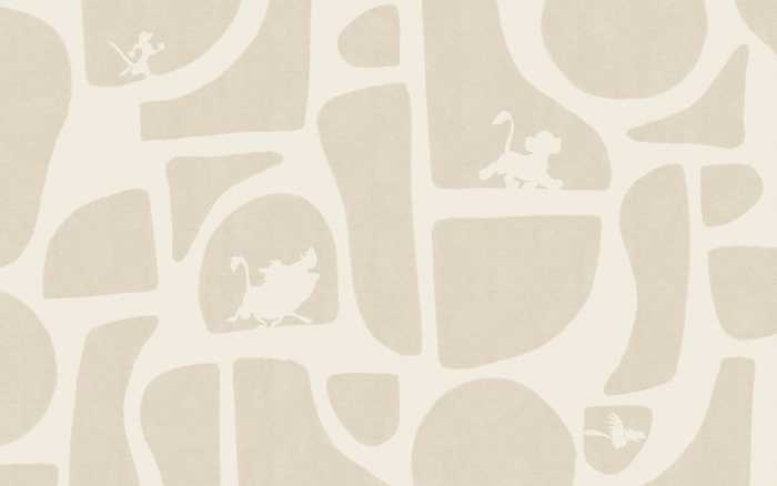 Standard Non-woven Disney The Lion King Animals and Shapes