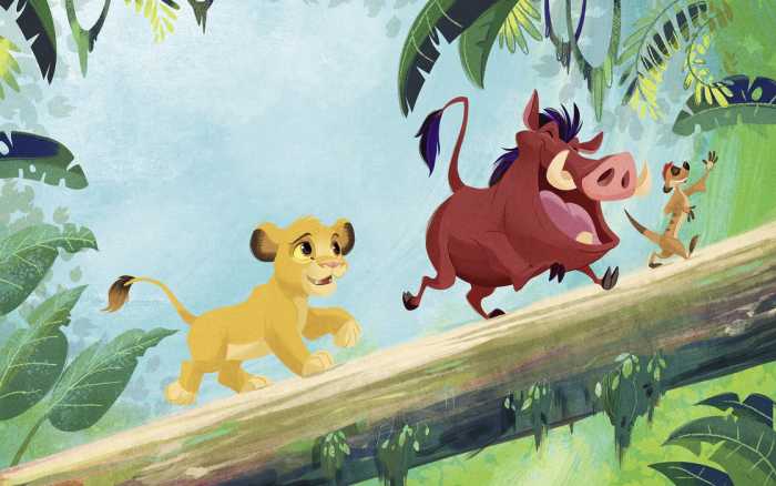 Standard Non-woven Disney The Lion King Classic Jungle Team