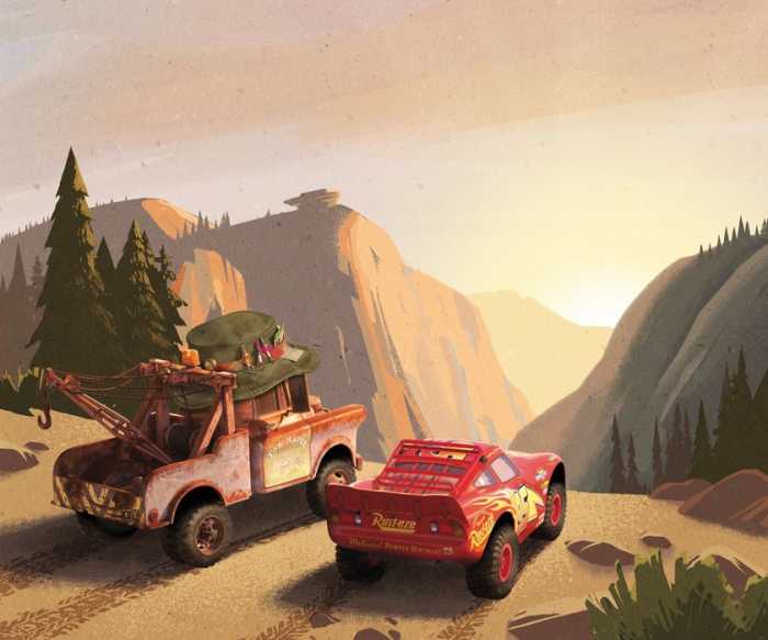Standard Non-woven Disney Pixar Cars Sunset Canyon