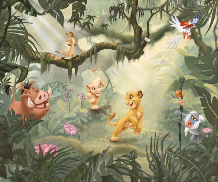 Standard Non-woven Disney Lion King Simba Nala Pumba und Timon