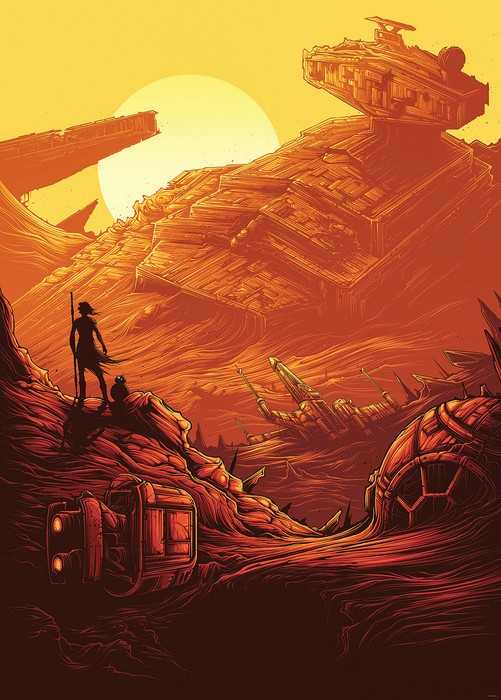 Standard Non-woven Star Wars Jakku Star Destroyer