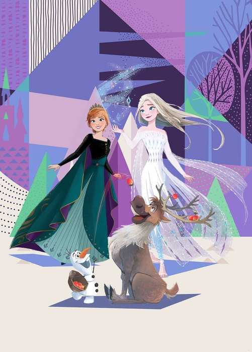 Standard Non-woven Frozen Abstract Arendelle