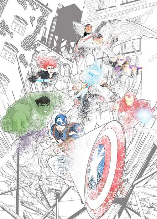 Standard Non-woven Avengers Attack