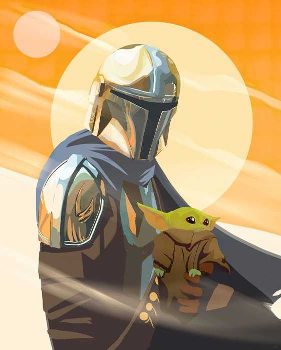 Standard Non-woven The Mandalorian - Hunt for Grogu