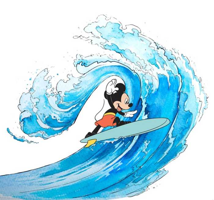 Standard Non-woven Mickey Surfing