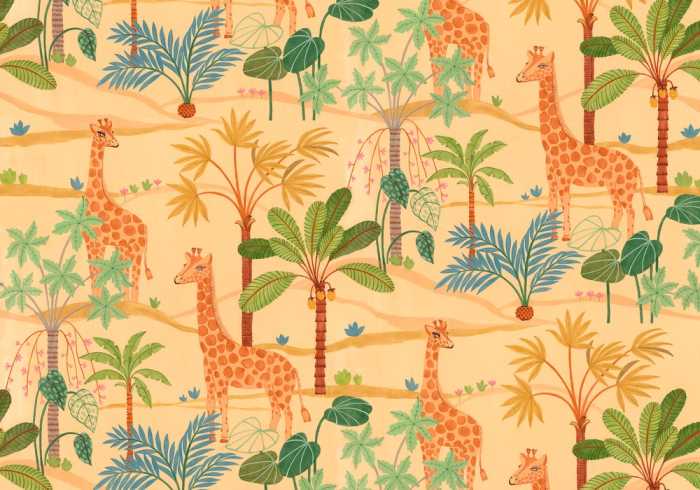 Standard Non-woven Giraffe Crew