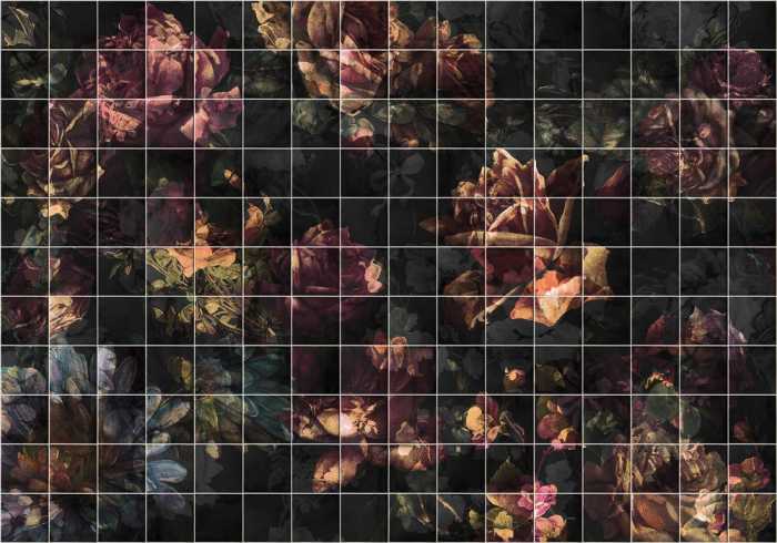 Standard Non-woven Tiles Flowers