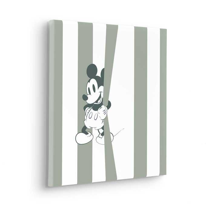 Vlies Bild auf Keilrahmen/ Echtholzrahmen Mickey Be Yourself