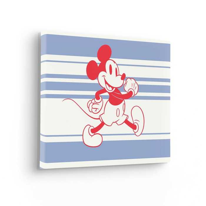 Vlies Bild auf Keilrahmen/ Echtholzrahmen Mickey Wonderful Live