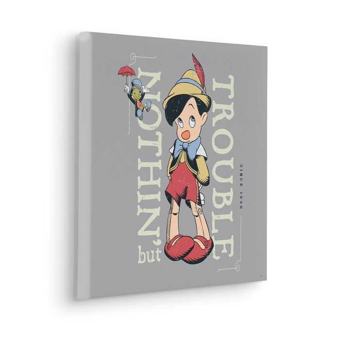 Vlies Bild auf Keilrahmen/ Echtholzrahmen Hey Pinocchio