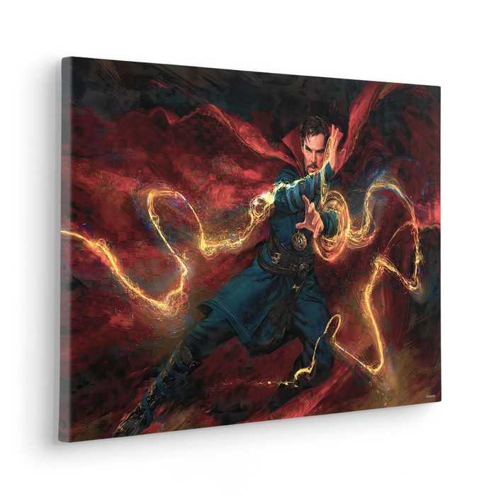 Vlies Bild auf Keilrahmen/ Echtholzrahmen Doctor Strange Sorcerer Supreme