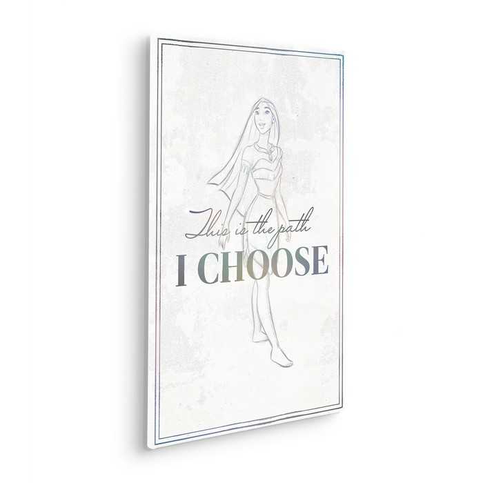 Vlies Bild auf Keilrahmen/ Echtholzrahmen Pocahontas - Your Choice