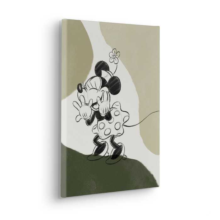 Vlies Bild auf Keilrahmen/ Echtholzrahmen Disney Minnie Mouse Laughing