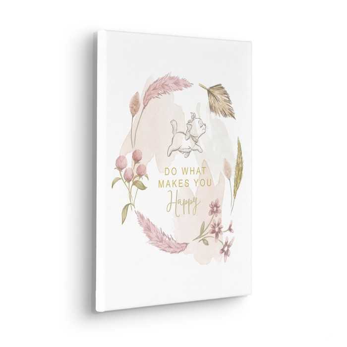Vlies Bild auf Keilrahmen/ Echtholzrahmen Disney Aristocats Do What Makes You Happy