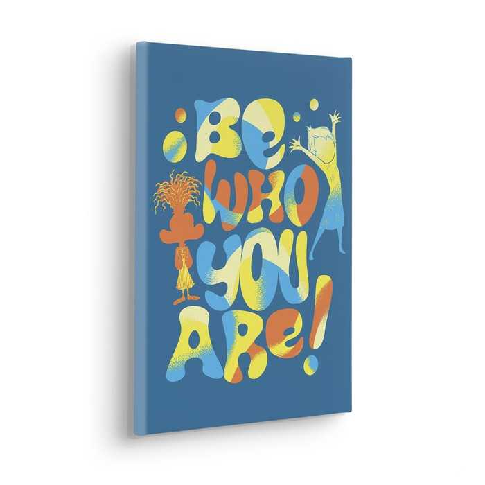 Vlies Bild auf Keilrahmen/ Echtholzrahmen Disney and Pixar Inside Out Be Who You Are