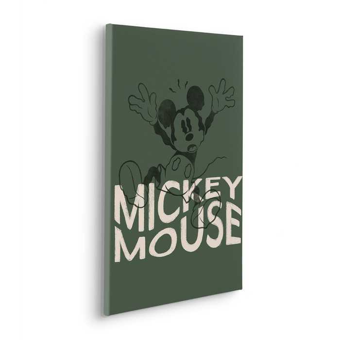 Vlies Bild auf Keilrahmen/ Echtholzrahmen Disney Mickey Mouse Wavy