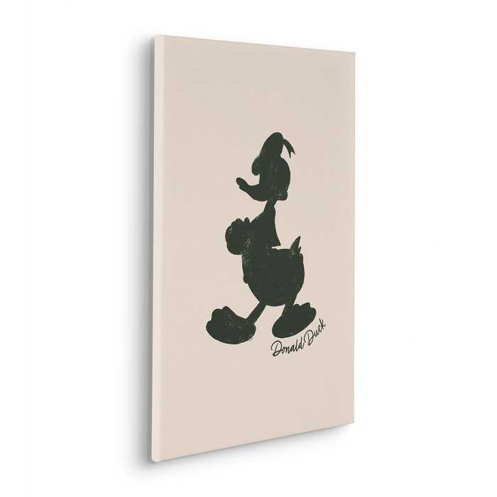 Vlies Bild auf Keilrahmen/ Echtholzrahmen Disney Donald Duck Stamp