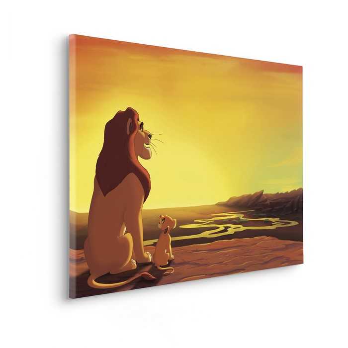 Vlies Bild auf Keilrahmen/ Echtholzrahmen Disney The Lion King Your Kingdom
