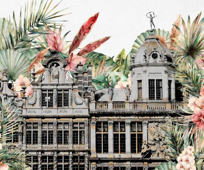 Premium Non-Woven Tropical Palace