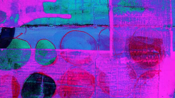 Premium Non-Woven Cells Wrapping pink-blue
