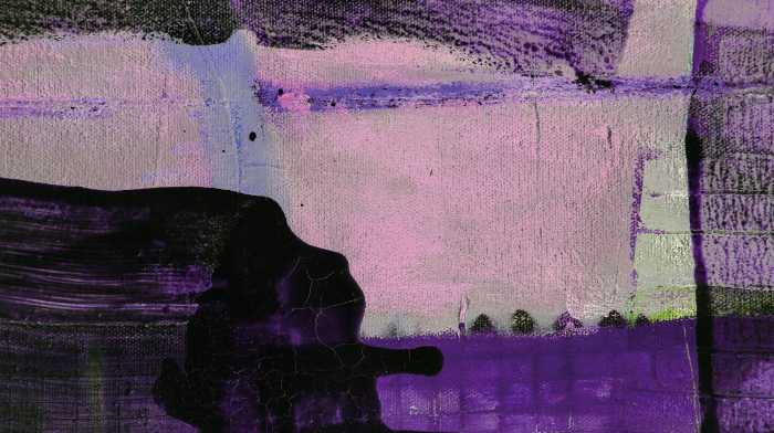 Digitally printed photomural Dawn Breaking rose-violett