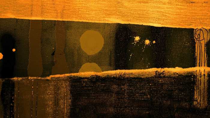 Premium Non-Woven Moon Shining orange