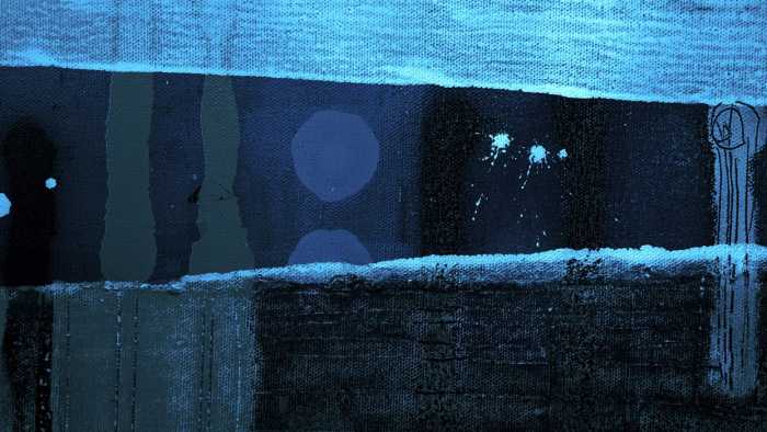 Premium Non-Woven Moon Shining blue
