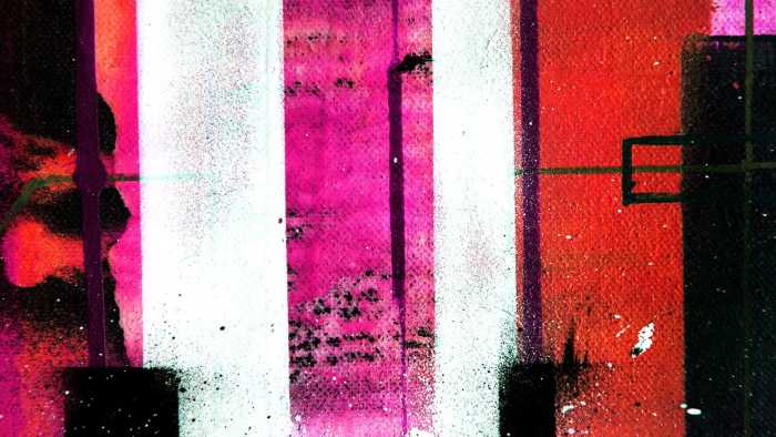 Premium Non-Woven Traces Drizzling re-pink