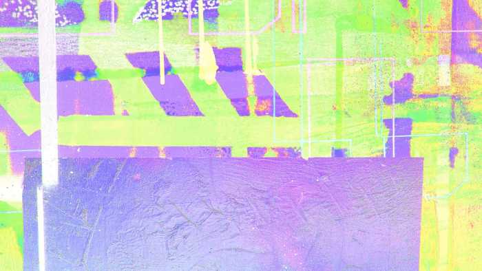 Premium Non-Woven Alleys Rainy yellow-violett