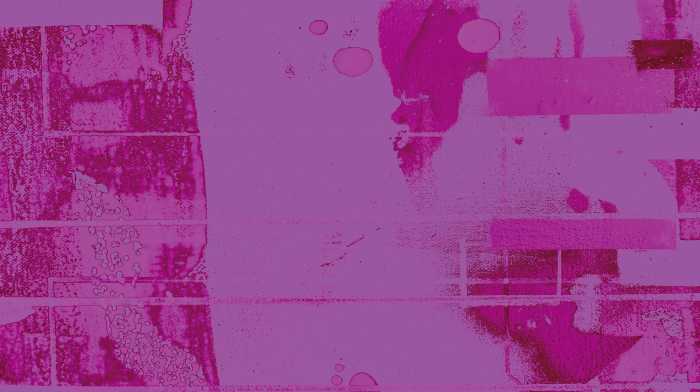 Digitally printed photomural Drops Lapping pink-merlot