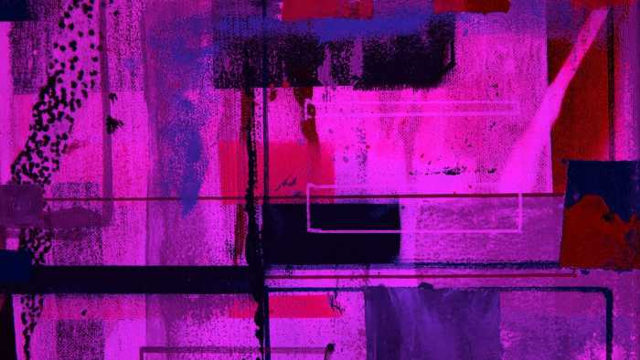 Premium Non-Woven Liquids Dripping pink-blue