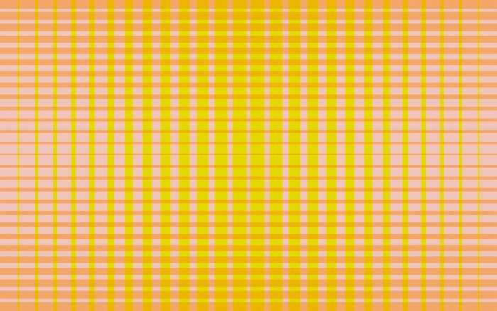 Premium Non-Woven Chequered yellow-apricot
