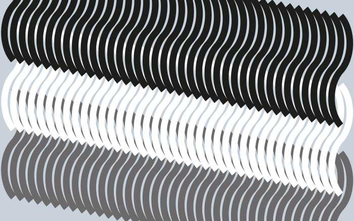 Premium Non-Woven Comb bleu-blackwhite