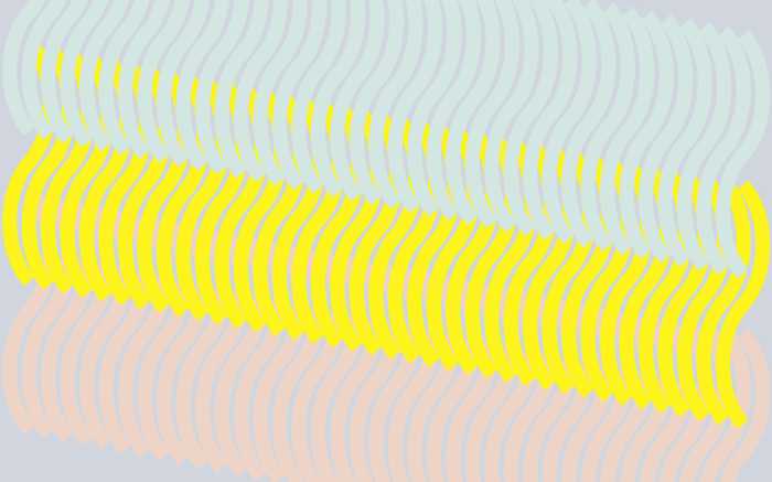 Digitally printed photomural Comb bleu-yellowapricot